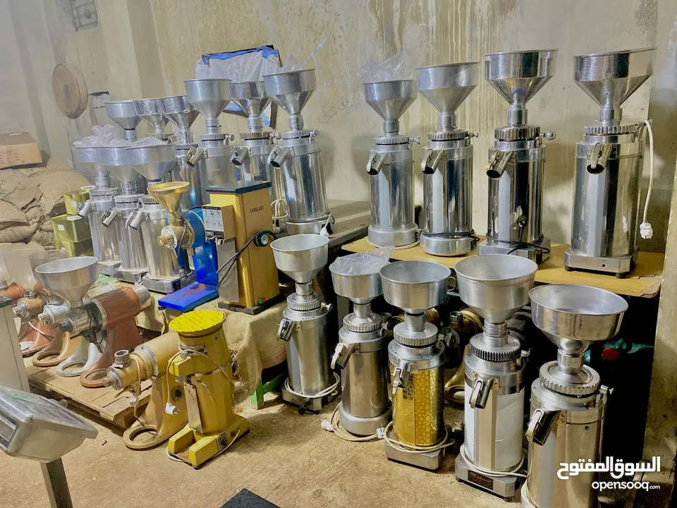 مطاحن قهوة أحجام مختلفة و أسعار مختلفة حجر 8 لحجر 15 واحد فاز وثلاثة فاز بحال الوكالة ماكنات وكالة