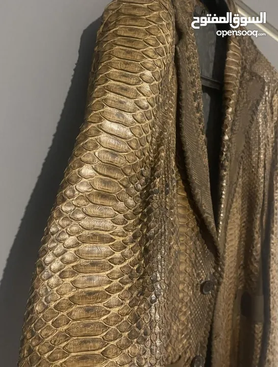 Roberto Cavalli snakeskin coat