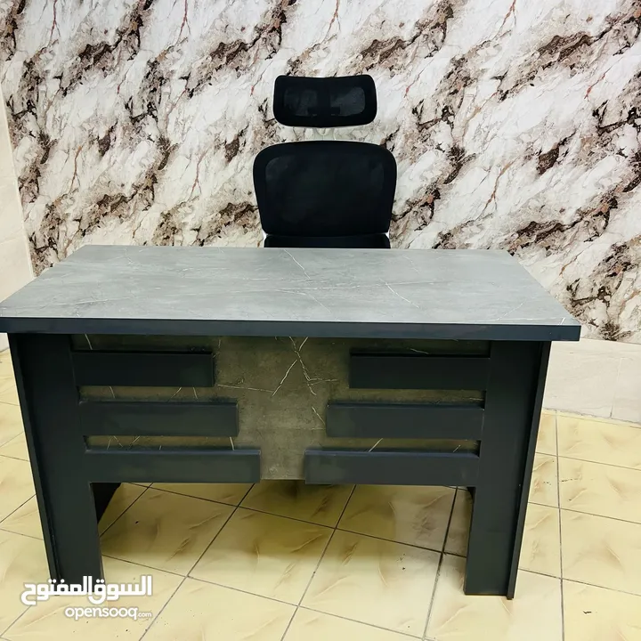 مكتب للدراسة والاستقبال مع 3 ادراج خشبية (خشبي) 120*60 تشكيلة مميزة من المكاتب بسعر المصنع