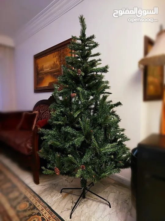 شجرة عيد الميلاد 180 سم كثيفة مستورد فاخرة 180cm Green pines Artificial Christmas Tree