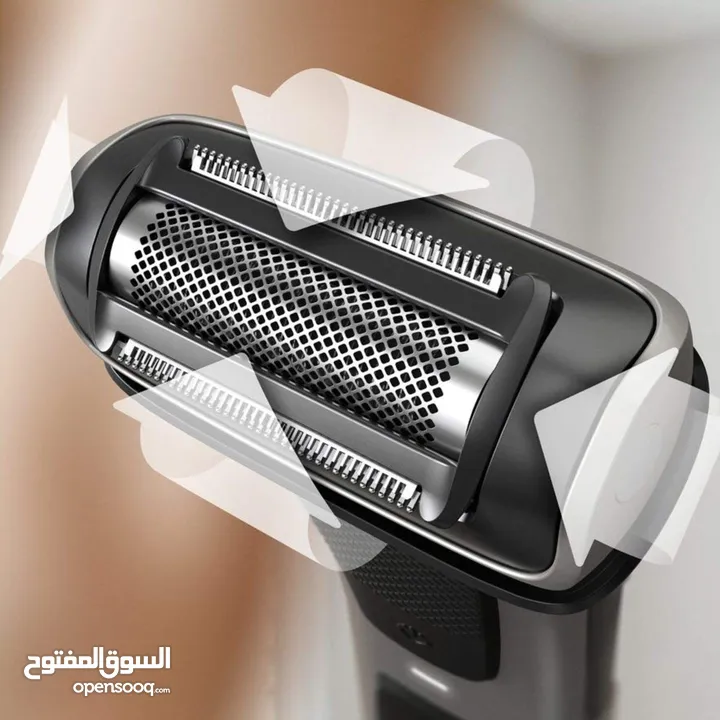 أفضل ماكنة حلاقة للجسم فيليبس Philips Body groom 7000 مع رأس اضافي وشنته