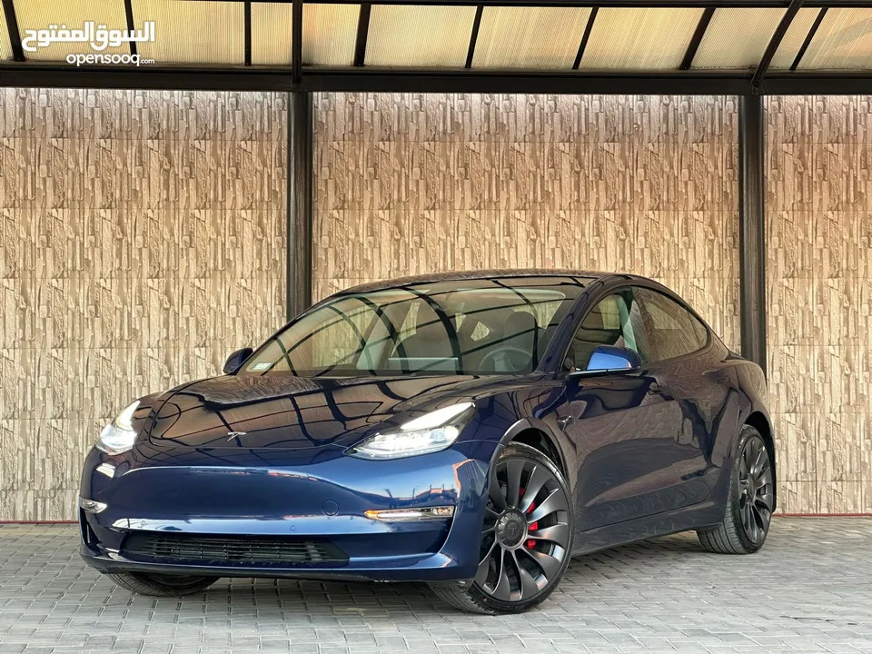 TESLA MODEL 3 Performance 2022 تيسلا بيرفورمانس فحص كامل بسعر مغرري جدا