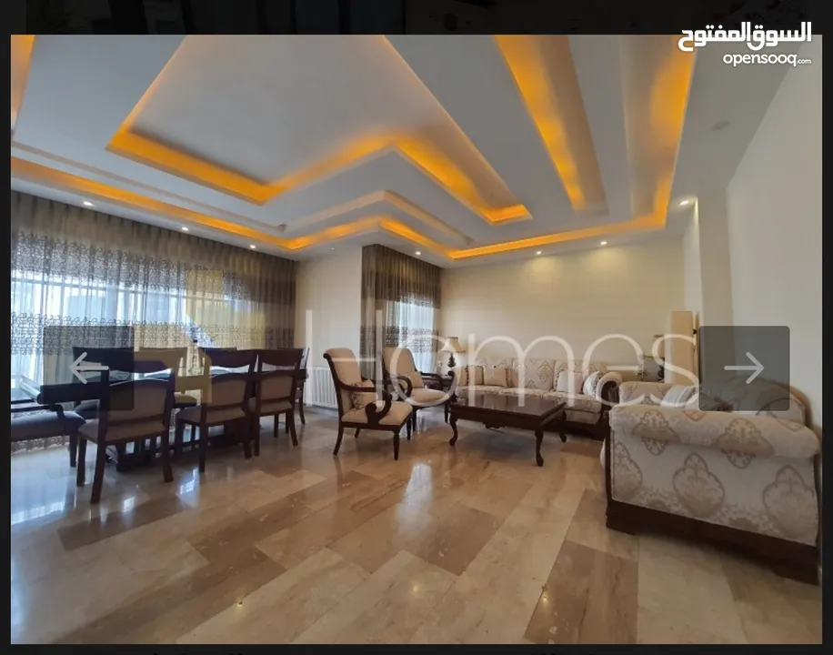 طابق اخير مع رووف ذو اطلاله جميله ، ضاحية النخيل.