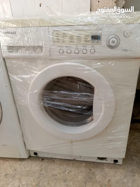 غسالات فل اتوماتيك 7ك بوش ألماني وAEGأمريكي وسامسونج وإل جي كوري لون أبيض عالفحص٫موجودات بالبقعة