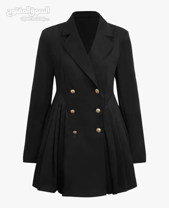 معطف رسمي أسود أنيق : ملابس جاكيتات - معاطف جاكيتات رسمية : الشارقة  الرحمانية (232190708)