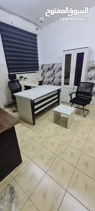 مكتب خشب لامينت 140*70 مع جانبية 80*40+طاولة وسط مع خزانة ملفات بسعر المصنع وأعلى كوالتي بالسوق