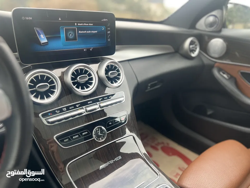 مرسيدس c200 2019 وارد الوكاله فل كامل c63 kit amg لون اسود