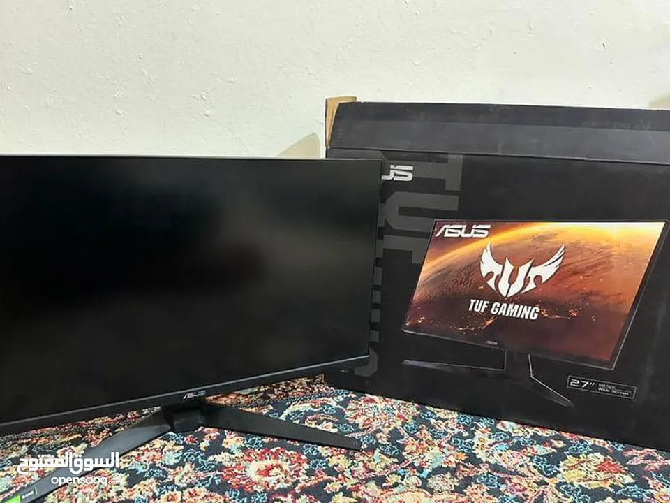 شاشه گيمنك Asus Tuf caming : اسم النظافه : مستعمل جديد مده استخدامه شهرين فقط يعني اخو جديد