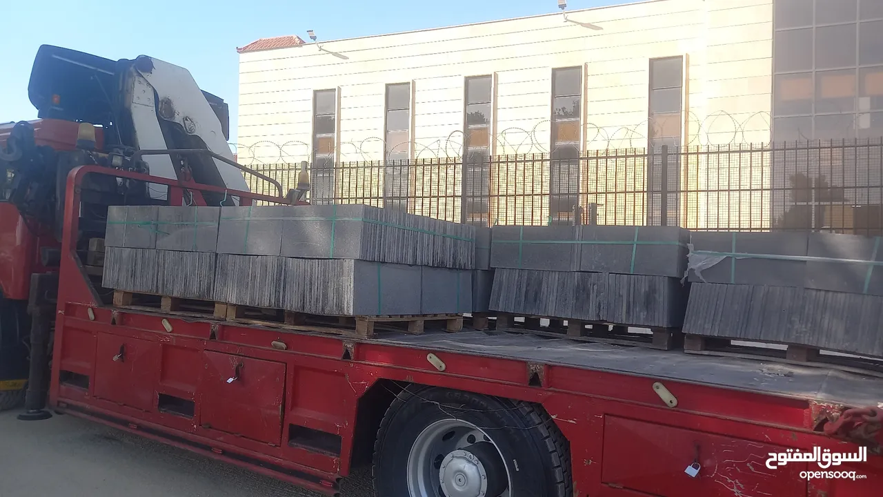 بلاط بازلت وادراج جميع القياسات بأسعار مغريه