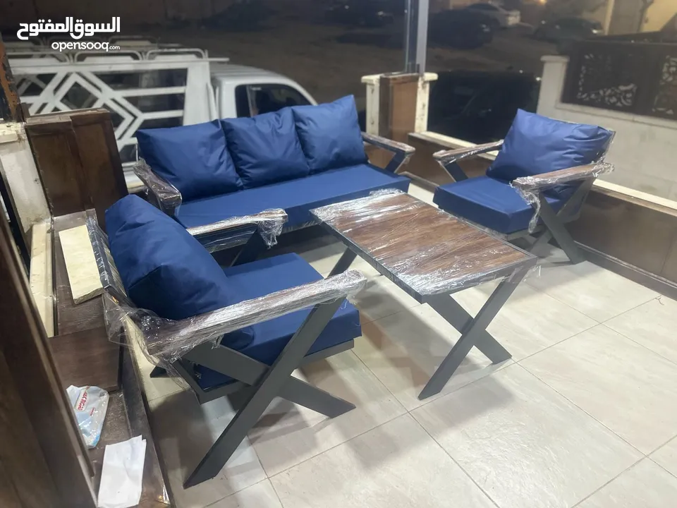 اطقم جلسات خارجية معدنية موديل اكس الأكثر طلباً