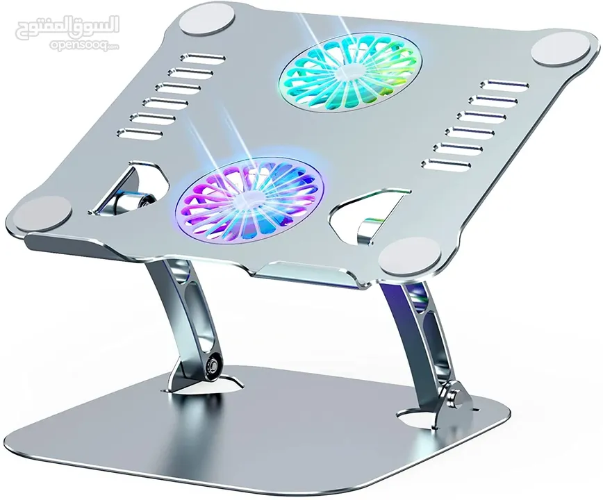 LAPTOP STAND V4.0 WITH FAN COOLING ستاند ستانليس بارد مع مراوح تبريد