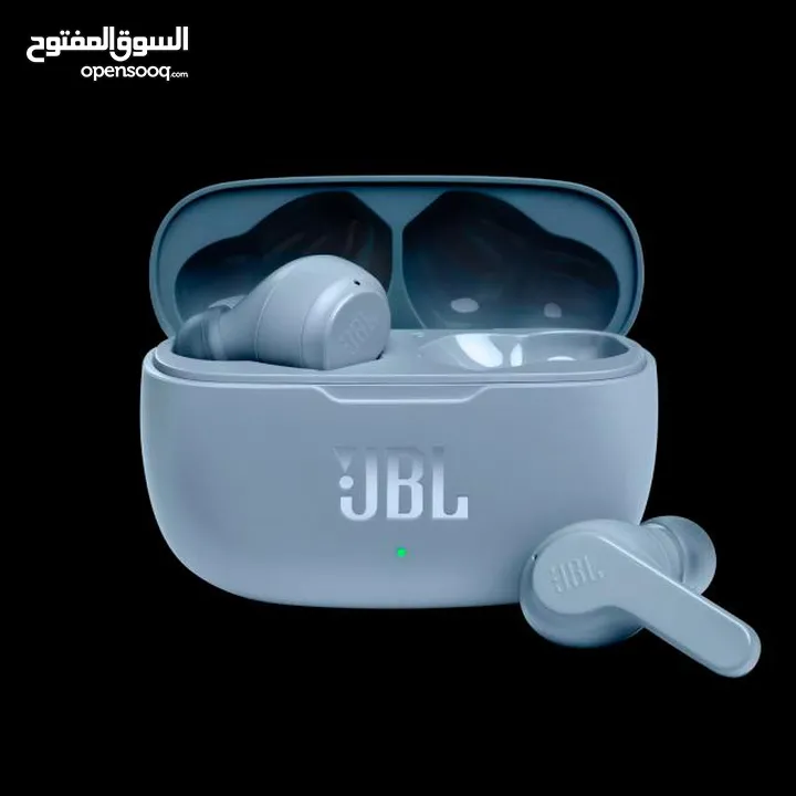 سماعات بلوتوث قابلة للشحن لون رمادي JBL Wave 200TWS True Wireless In-Ear Headphones - JBL