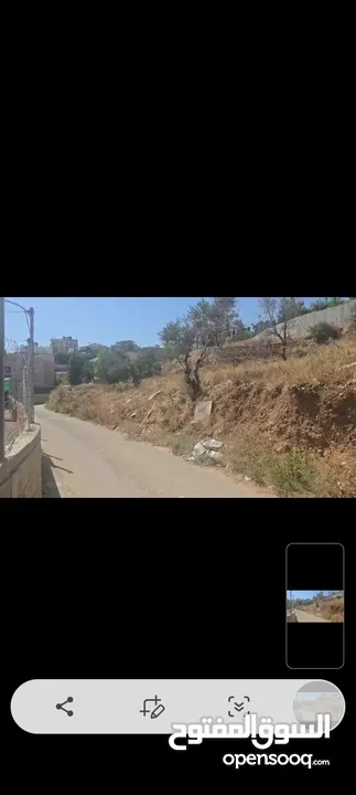ارض عاليه ومطله ومرتفعه صالحه للبناء  واصل كل الخدامات  للبيع في منطقه جفنا 650متر