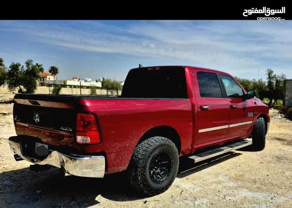 DODGE RAM 1500 BIGHORN 2015 CLEAN TITLE DIESEL   دودج رام 2015  ديزل كلين فحص  دفع رباعي 4×4 كامل