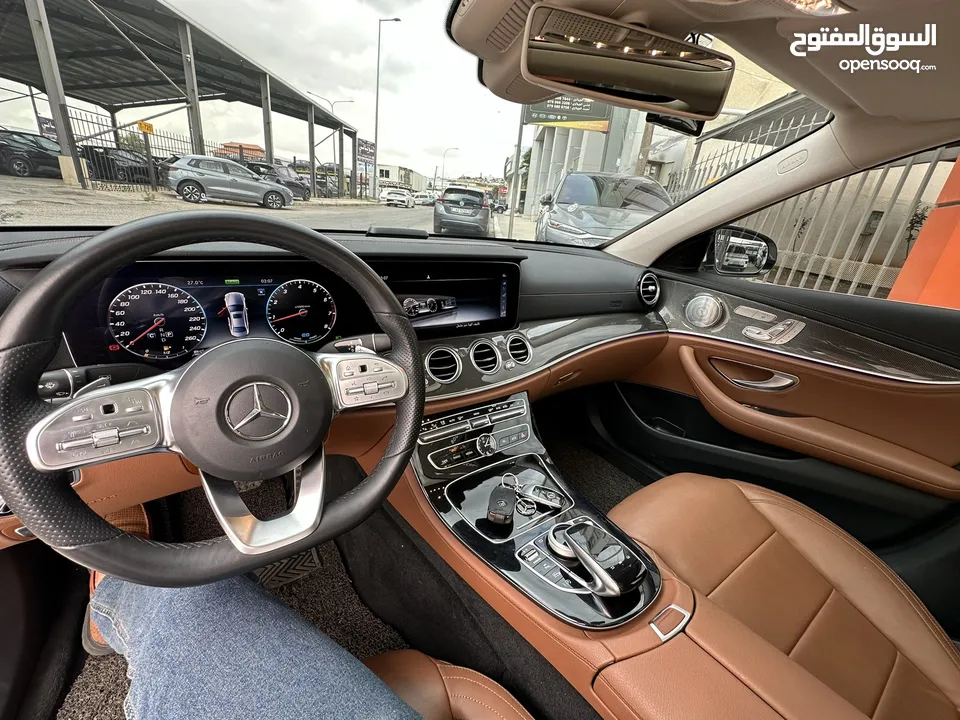 مرسيدس E350 AMG فحص كامل 2019 ممشى قليل وارد المانيا لون لؤلؤي غرفة كاميل فل كامل اعلى فئة بانوراما