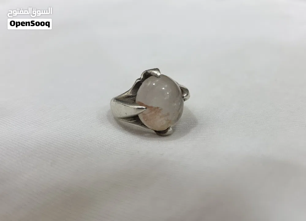 خاتم در نجفي دموي، صياغة ثقيلة، 10 غرام فضه  مقاس 13.5