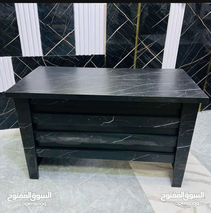 مكتب للدراسة والاستقبال مع 3 ادراج خشبية (خشبي) 120*60 تشكيلة مميزة من المكاتب بسعر المصنع