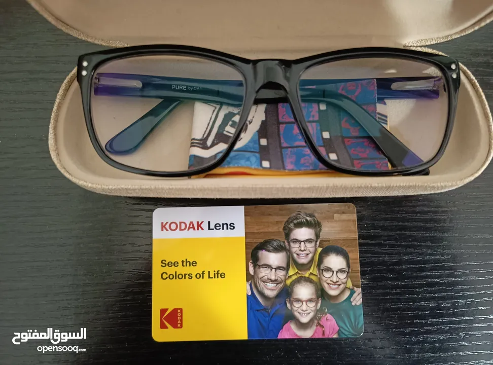 نظارة بعدسة من kodak اصلية للحماية من الاشعة ما فوق البنفسجية و تحت الحمراء الصادرة من شاشات الاجهزة