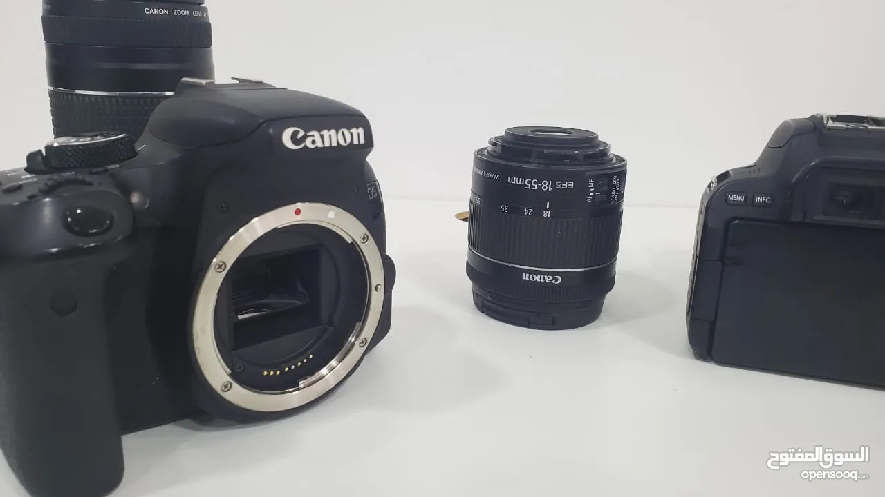 كاميرا كانون 800D و كاميرا 200D للبيع بحالة ممتازة