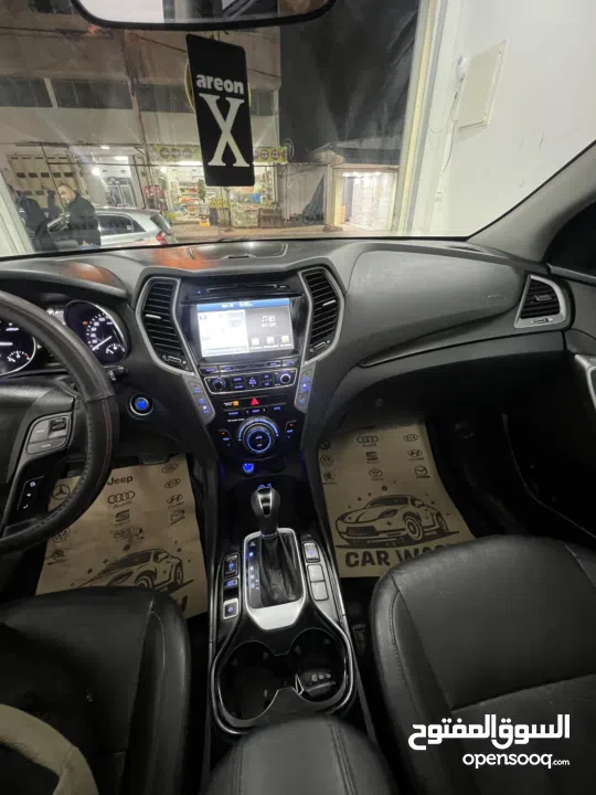 هونداااااي سنتافيه 2017 مطور 2000 ديزل اتوماتيك فل الفل اضافات بنورامااااااا لون ابيض ملوكي جب