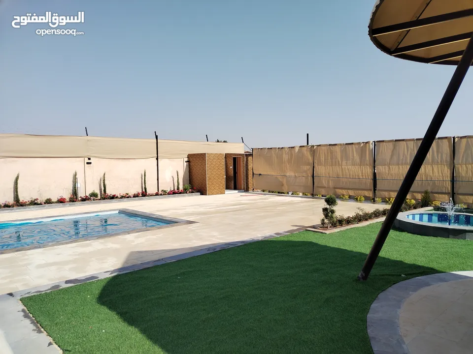 مزرعه للايجار جديده قريبه من عمان مريحه واستثنائيه