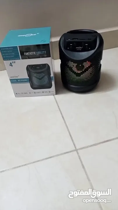 سماعات مكبر صوت شحن 4 انش سبيكر بلوتوث راديو اضائه سماعة رحلات صوت قوي SPEAKER