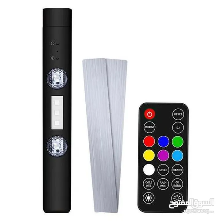 مصابيح LED للسيارة والمنزل مع ريموت ومستشعر صوت متعددة الاستخدامات