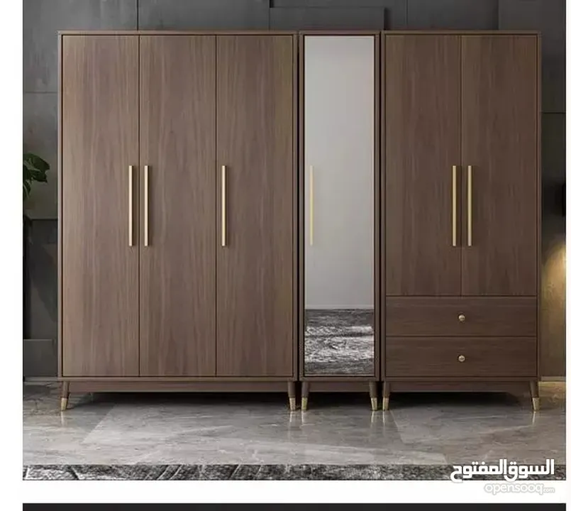 خزائن ملابس خشب لامنيت 18م تفصيل حسب الطلب والمقاس  جميع الوان جودة عالية