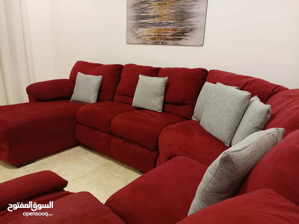 كورنر امريكي مستورد  ريكلاينر  حرف U فاااخر  جدا