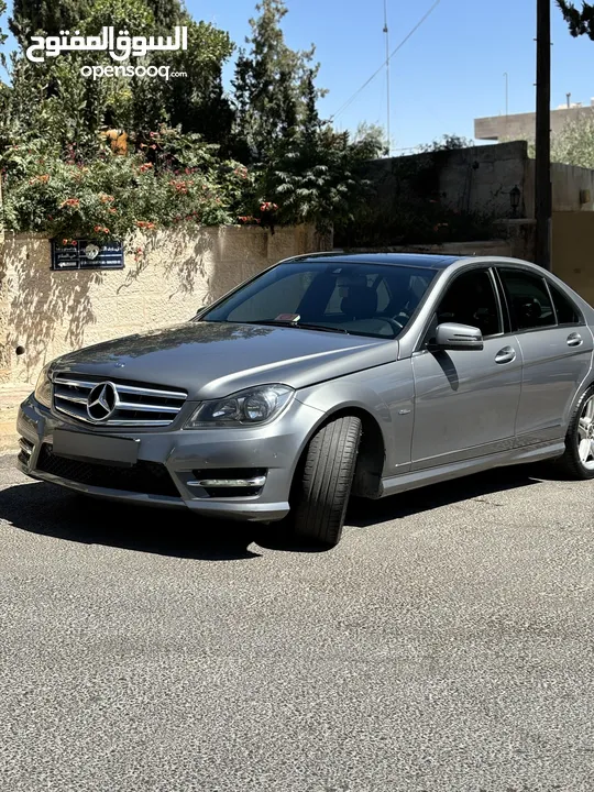 Mercedes Benz C200 original AMG KIT 2012 مرسيدس سي 200 بانوراما cc1800 TURBO