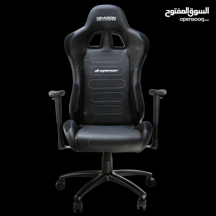 كرسي جيمنغ مريح لساعات اللعب الطويلة لون اسود  Dragon War Gaming Chair GC-003 السعر شامل التوصيل