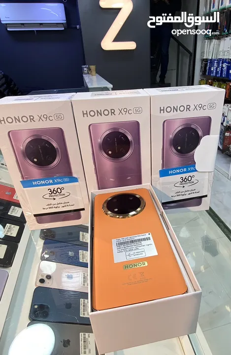 Honor x9c  256g رام12 مع اسماعه