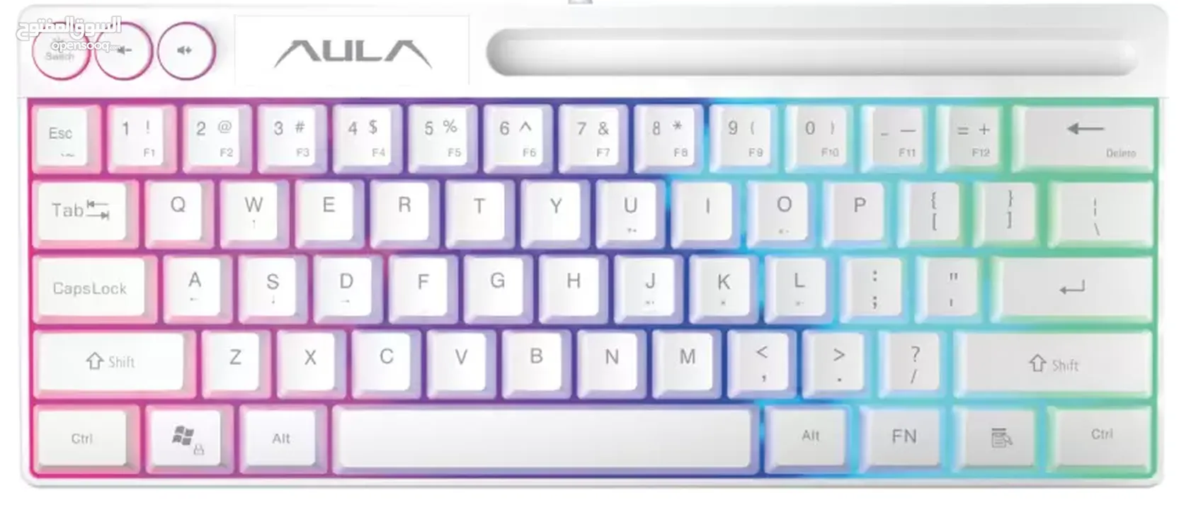 كيبورد جيمنغ مضيئ احترافي لكل الجيمرز اصلي Aula Keyboard F3061 Gaming RGB Lights OG