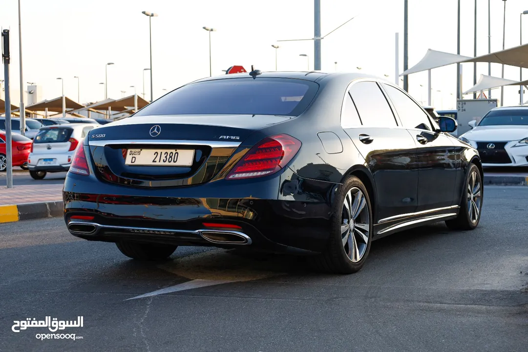 مرسيدس S500 موديل 2014 لون اسود محول 2020  بحالة ممتازة فل اوبشن وارد اليابان