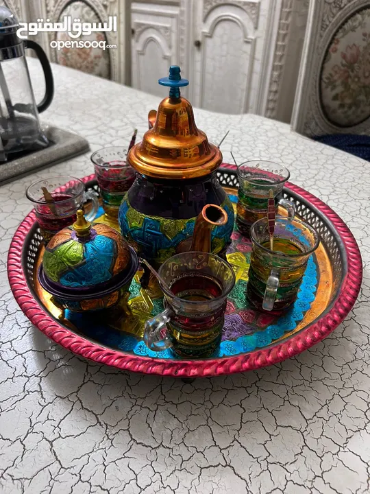 طقم شاي مغربي وطقم قهوة نكهات