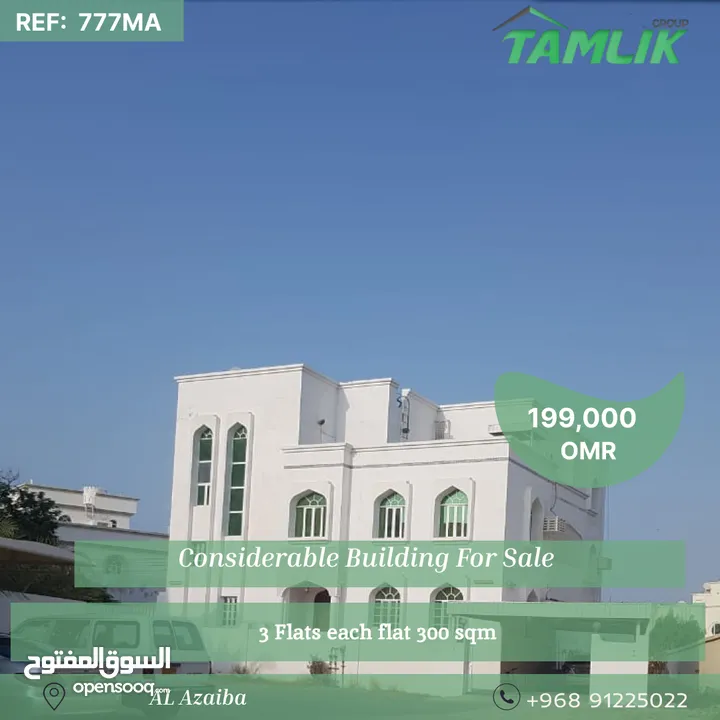 Considerable Building For Sale In AL Azaiba    REF 777MA