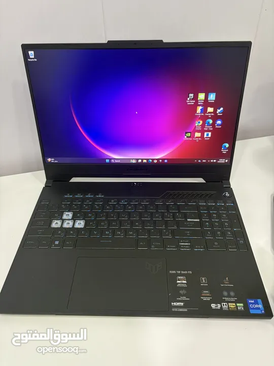 Gaming laptop Asus tuf dash f15 لابتوب ألعاب قوي جدا بمواصفات عالية
