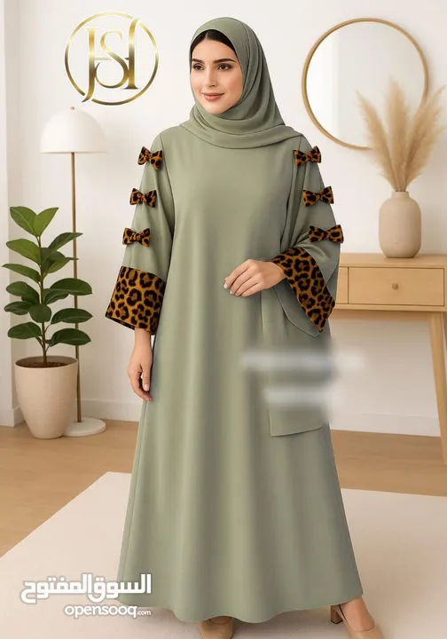 *عباية التايجر الملكية بتفاصيل مميزه*   أضيفي لمسة من الرقي إلى إطلالتك مع العباية الفاخرة ذات التصم