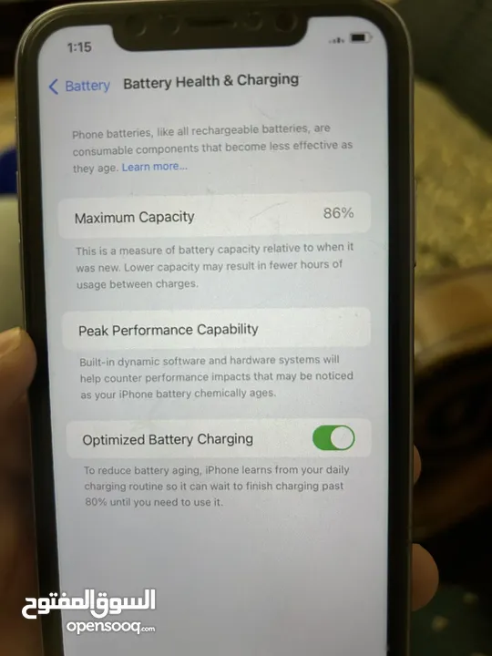ايفون 11 ، بطارية 86٪؜ ، الشاشه الاصليه