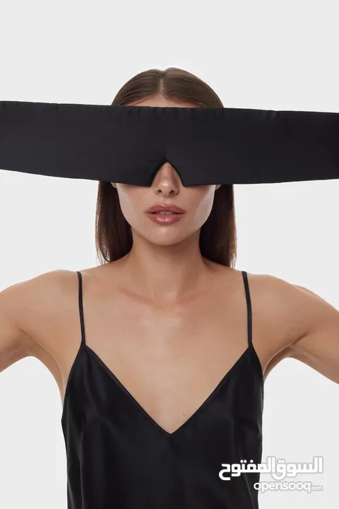 قناع نوم حريري فاخر 100٪ طبيعي Luxury Silk Sleep Mask for Deep Relaxing Sleep