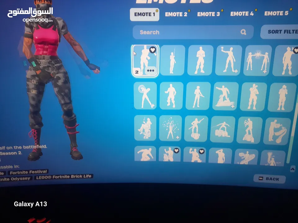 بيع حساب فورت نايت بنت ديسكو سيزون ثاني +طور زومبي