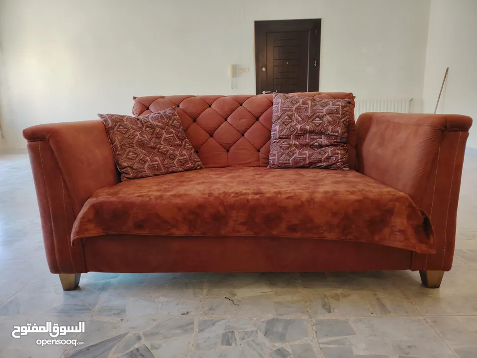 طقم كنب 8 مقاعد مستعمل نضيف