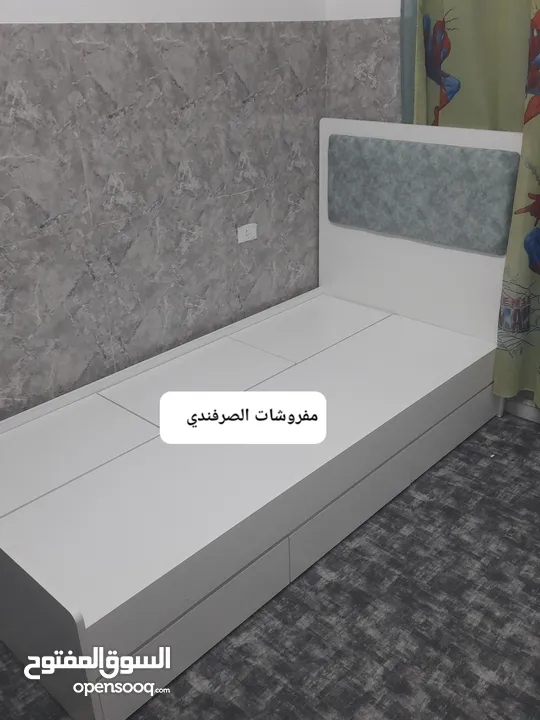 تخوت مفرد شباب مقاس 190 في 90  خزين او بكس تخت بدون فرشه