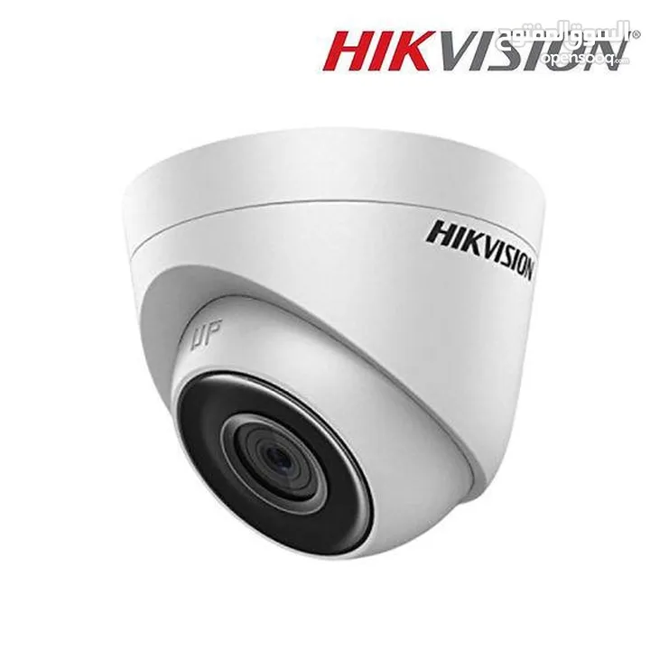 4 كاميرات مراقبة Hikvision وشاشة