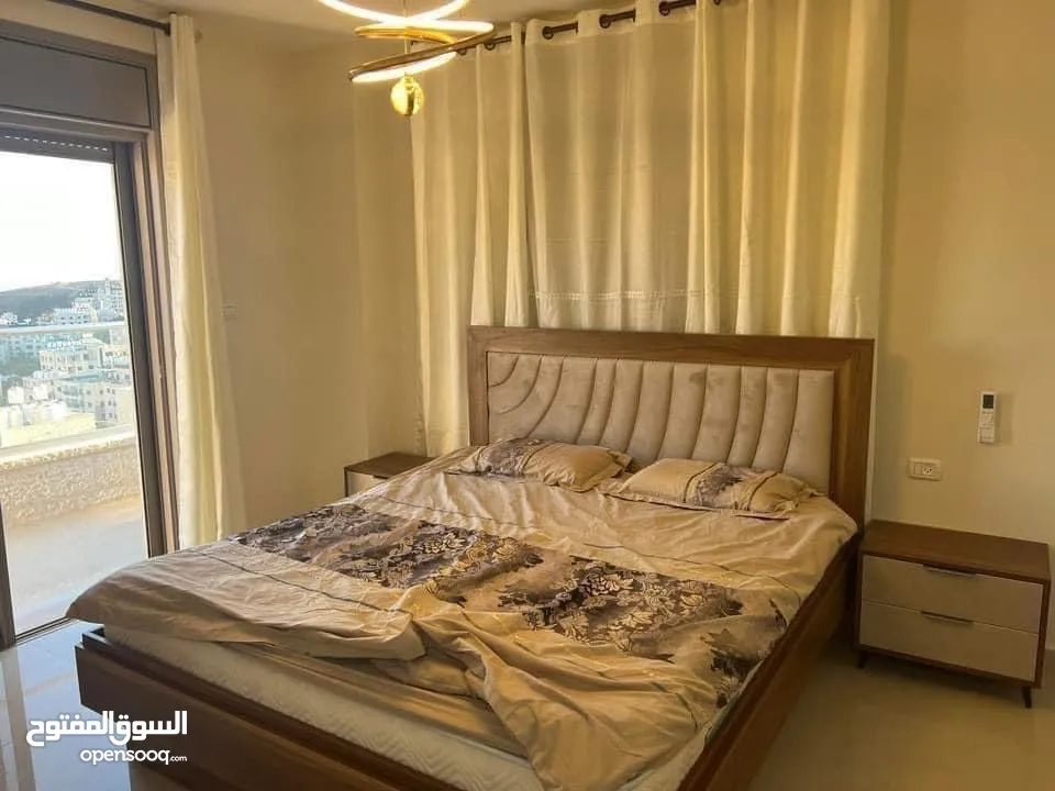 شقه مفروشه للايجار قرب منتزه رام الله