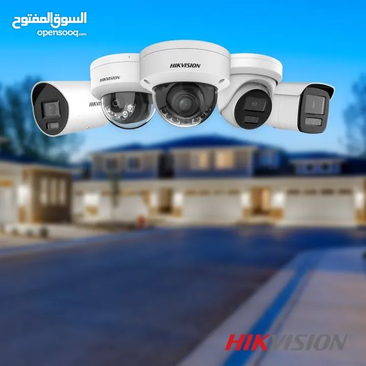 كاميرات مراقبة 2 ميجا بكسل ملون 24 ساعة 4 كاميرات مكفولة 2 سنة HIKVISION 2MP Colorful Bullet Camera