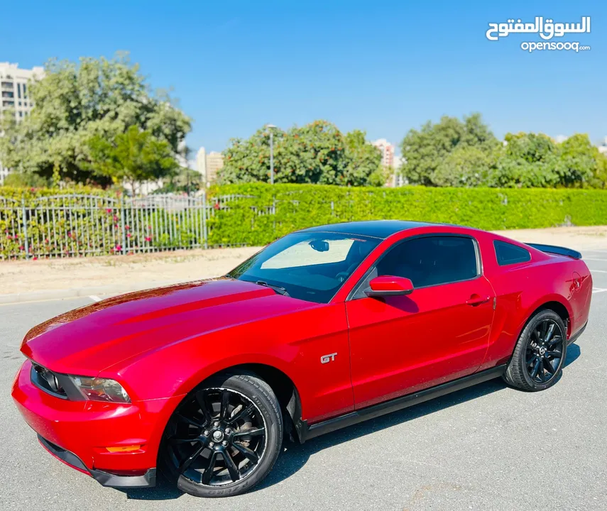 FORD MUSTANG GT 2010 RED GCC WELL MAINTAINED