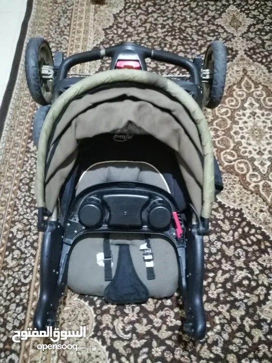عرباية أطفال  Elevenflo + Car seat، عرباية توأم ماركة Juniers
