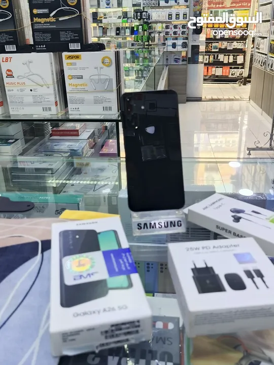 مشغل يوم واحد SAMSUNG A26 5G مستعمل جيجا 256 رام 16 معه بكج هدية متوفر توصيل