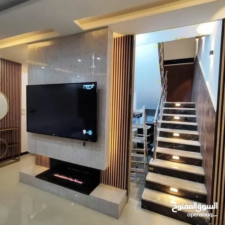 بديل الحجر وبديل الرخام وبديل الخشب والفاير بليس ورق جدران والشيبورد باركيه